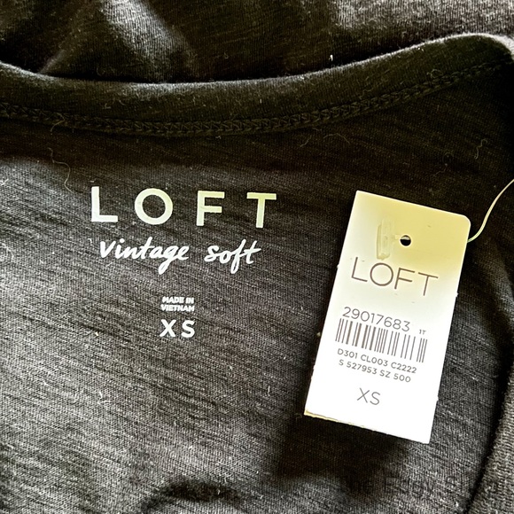 LOFT | Vintage Soft Short Sleeve V-Neck T-Shirt - Picture 6 of 6